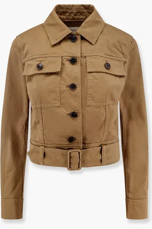Saint Laurent Giacca cropped in cotone certificato - - gender_Woman