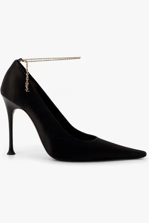 Saint Laurent Decollete regine in crepe satin - - gender_Woman