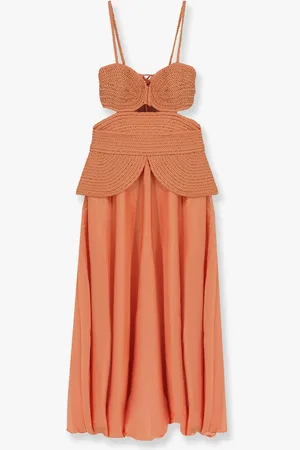 PATBO Abito midi satin sunset con corsetto intrecciato - - gender_Woman