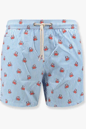 MC2 SAINT BARTH Boxer mare in nylon riciclato con stampa crabs stripes - - gender_Man
