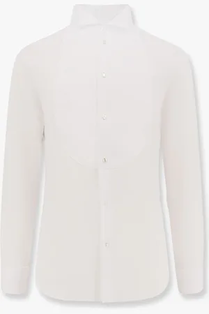 Giorgio Armani Camicia in cotone con plastron - - gender_Man
