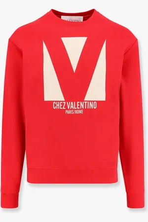 VALENTINO Felpa in cotone con stampa chez frontale - - gender_Man
