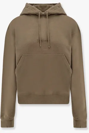 Saint Laurent Felpa in cotone con ricamo logo - - gender_Woman