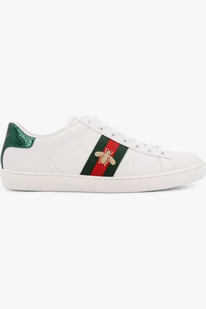 Gucci Sneakers ace low-top in pelle con iconica banda web - - gender_Woman