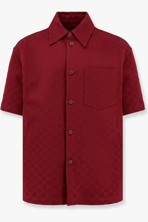 Gucci Camicia oversize in cotone gg jacquard - - gender_Man