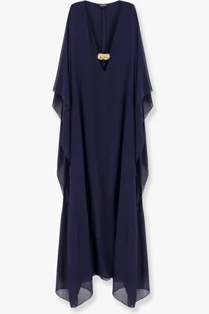 Tom Ford Abito lungo in seta con dettaglio in metallo gold - - gender_Woman