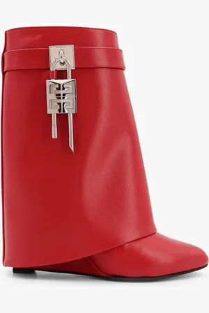 Givenchy Stivaletti shark lock in pelle con tacco e zeppa rivestiti - - gender_Woman