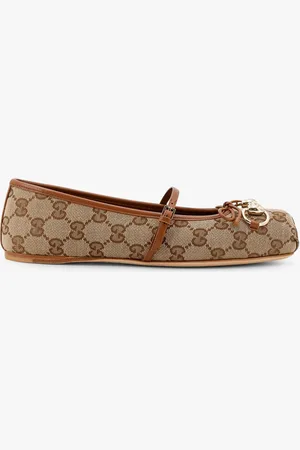 Gucci Ballerine in tessuto GG con iconico morsetto - - gender_Woman