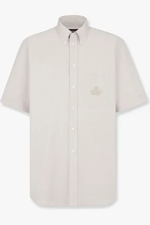 Fendi Camicia oxford con ricamo crest - - gender_Man