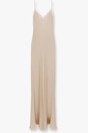 MVP Wardrobe Abito lungo in satin con dettagli in pizzo - - gender_Woman