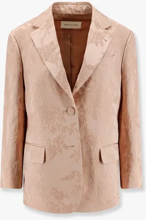 DRIES VAN NOTEN Giacca jacquard in misto lino con motivo floreale - - gender_Woman