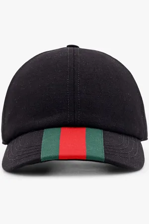 Gucci Cappello con visiera e dettaglio web - - gender_Man