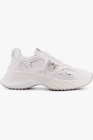 Pinko Sneakers ariel in pelle e mesh con dettaglio love birds - - gender_Woman