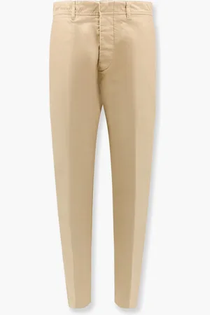Tom Ford Pantalone in cotone con patch logo in pelle - - gender_Man