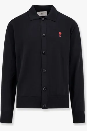 Ami Maglia polo con bottoni in lana merino extrafine - - gender_Man