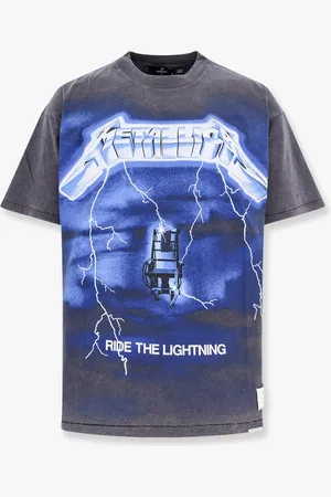 Represent T-shirt in cotone organico e canapa con maxi stampa metallica - - gender_Man