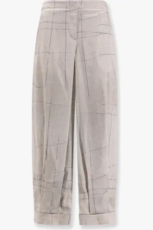Giorgio Armani Pantalone in seta stampata - - gender_Woman