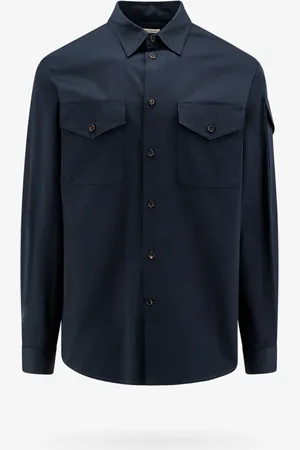 Alexander McQueen Camicia in cotone con dettaglio logo - - gender_Man