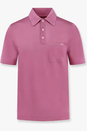 Gucci Polo in seta con intarsio laterale - - gender_Man