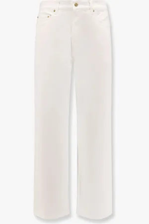 Golden Goose Pantalone skate white denim - - gender_Man