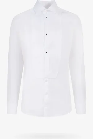 Dolce & Gabbana Camicia in cotone con plastron frontale - - gender_Man