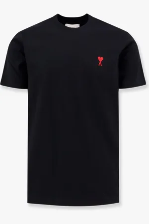 Ami T-shirt in cotone biologico con ricamo logo in contrasto - - gender_Man