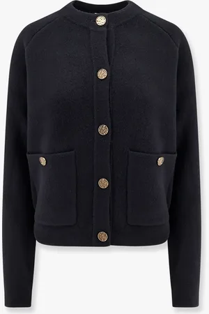 Totême Cardigan in lana e cashmere con bottoni in metallo martellato - - gender_Woman