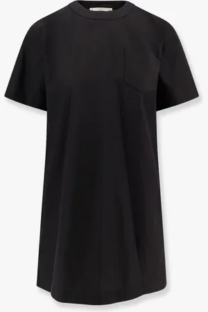 SACAI Abito con inserti in cotone e drappeggi in cotone sulla parte posteriore - - gender_Woman