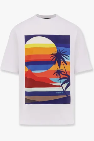 Dsquared2 T-shirt Summer Lovers in cotone con stampa colorata - - gender_Man