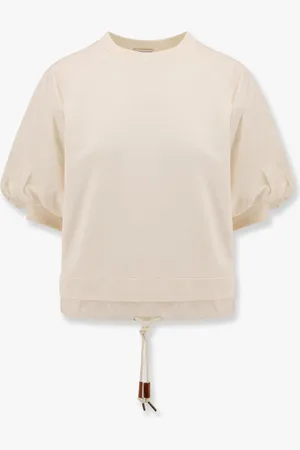 Moncler T-shirt in cotone e nylon con maniche a sbuffo - - gender_Woman