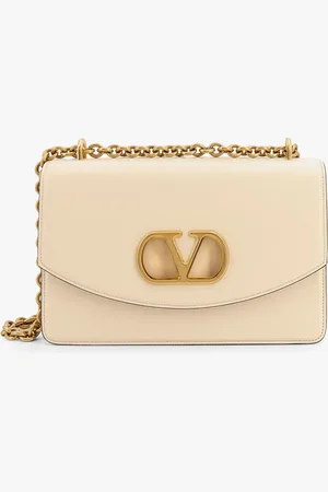 VALENTINO GARAVANI Borsa a tracolla vain in pelle con dettaglio vlogo signature - - gender_Woman