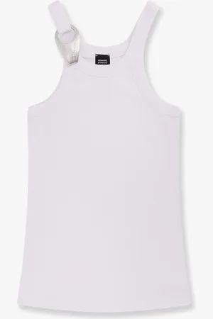 Pinko Canotta in cotone stretch Reimagine X Patrick McDowell - - gender_Woman