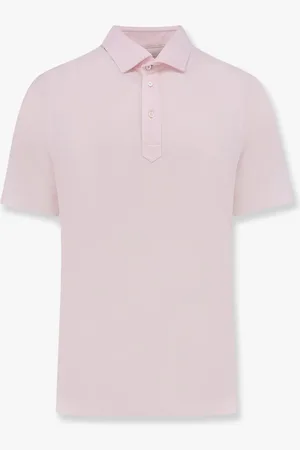 Brunello Cucinelli Maglia polo in cotone e lino con colletto classico - - gender_Man