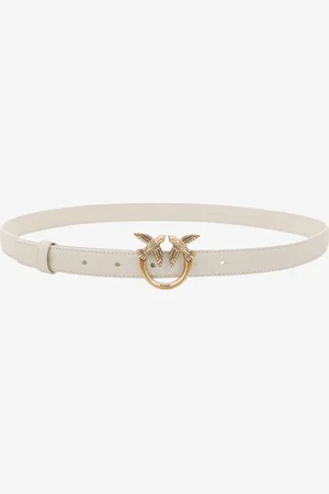 Pinko Cintura love berry in pelle con fibbia love birds - - gender_Woman