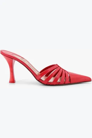 PARIS TEXAS Sabot nadia in pelle con stampa effetto pitone - - gender_Woman