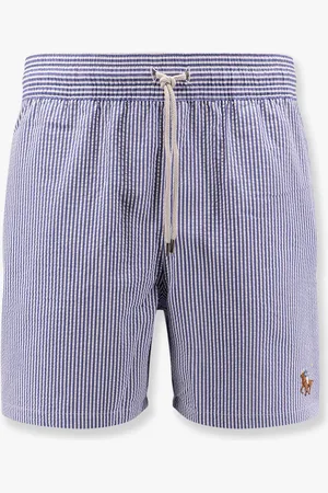 Ralph Lauren Boxer mare in misto cotone a righe con ricamo logo - - gender_Man
