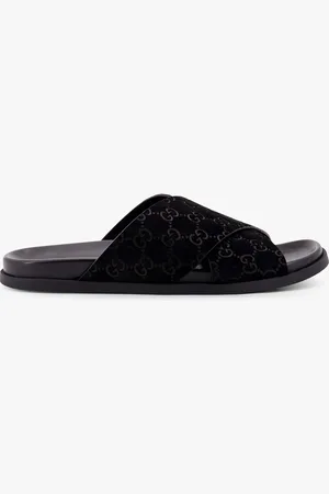 Gucci Slides in pelle con motivo GG all-over - - gender_Man