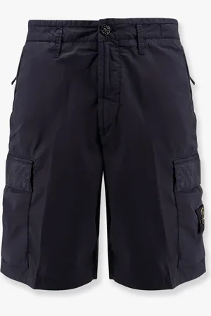 Stone Island Bermuda in cotone elasticizzato con patch iconico - - gender_Man