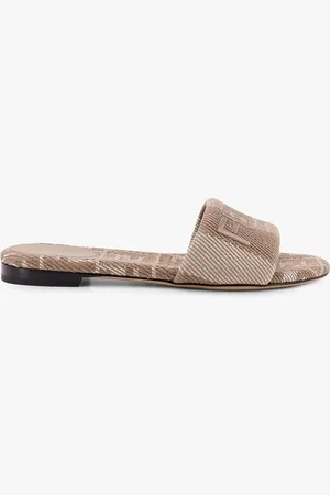 Fendi Slide sunshine in jacquard effetto denim - - gender_Woman