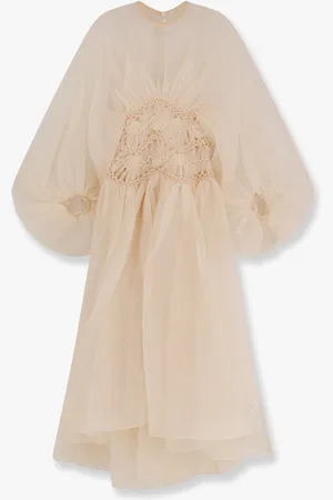 ZIMMERMANN Abito illuminate in tulle con ricamo e drappeggio - - gender_Woman