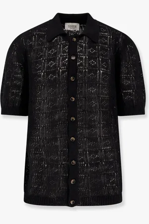 LANEUS Cardigan in lino e cotone traforato - - gender_Man