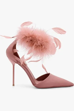 PARIS TEXAS Sandali lidia in satin con dettaglio piuma - - gender_Woman