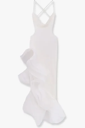 Retrofete Vestito lungo Kailtin in satin con volant - - gender_Woman