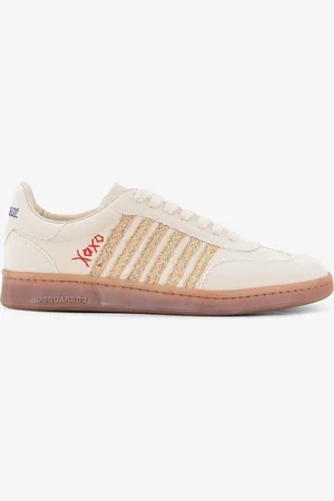 Dsquared2 Sneakers Boxer Summer Lovers in canvas e raffia naturale - - gender_Man