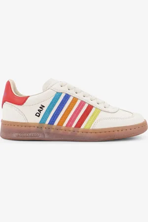 Dsquared2 Sneakers Boxer Summer Lovers in pelle con bande multicolor - - gender_Woman