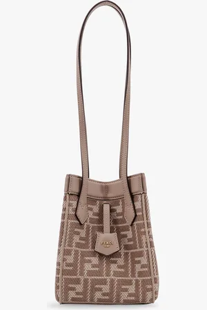 Fendi Minibag trasformabile in pelle e jacquard FF effetto denim - - gender_Woman