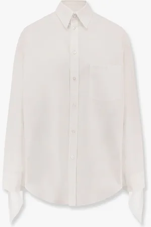 Balenciaga Camicia oversize in cotone con dettaglio nodi - - gender_Woman
