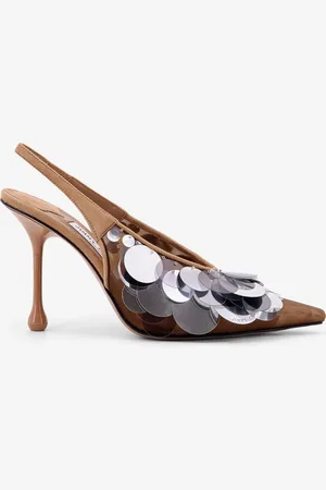 Jimmy Choo Décolleté slingback Isa 95 in mesh con paillettes - - gender_Woman