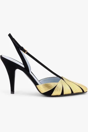 VALENTINO GARAVANI Décolleté Slingback Foliefoliage in camoscio - - gender_Woman