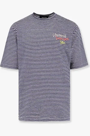 Dsquared2 T-shirt Summer Lovers in lino a righe - - gender_Man